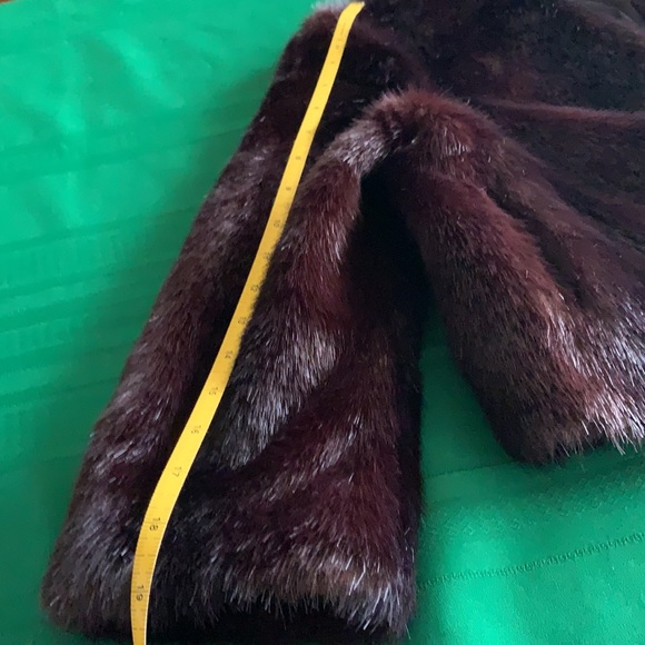 bebe evening jacket faux fur brown “fur” size small - Picture 8 of 10